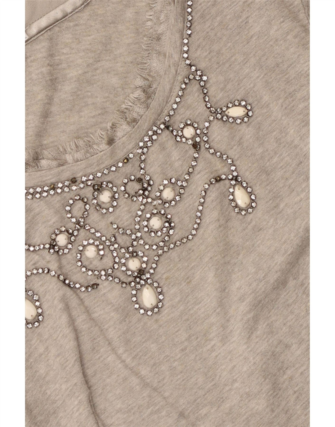 LIU JO Womens Top Long Sleeve UK 10 Small Grey