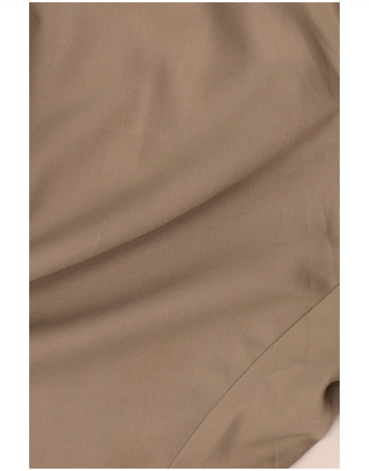 Marks & Spencer Mens Straight Suit Trousers W40 L31 Beige Polyester