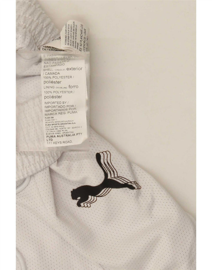 Puma Womens Sport Shorts UK 8 Small White Polyester