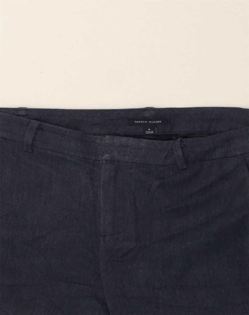 TOMMY HILFIGER Womens Slim Casual Trousers US 8 Medium W32 L26 Navy Blue | Vintage Tommy Hilfiger | Thrift | Second-Hand Tommy Hilfiger | Used Clothing | Messina Hembry 