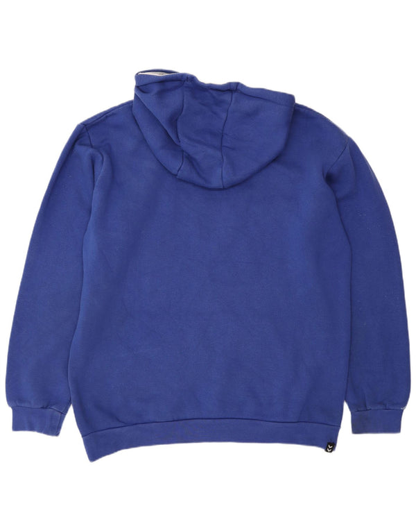 Hummel Womens Graphic Oversized Hoodie Jumper UK 16 Large Blue Cotton