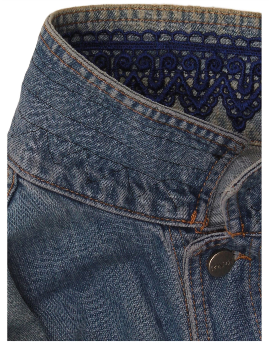 MC Neal Womens Denim Jacket UK 20 2XL Blue