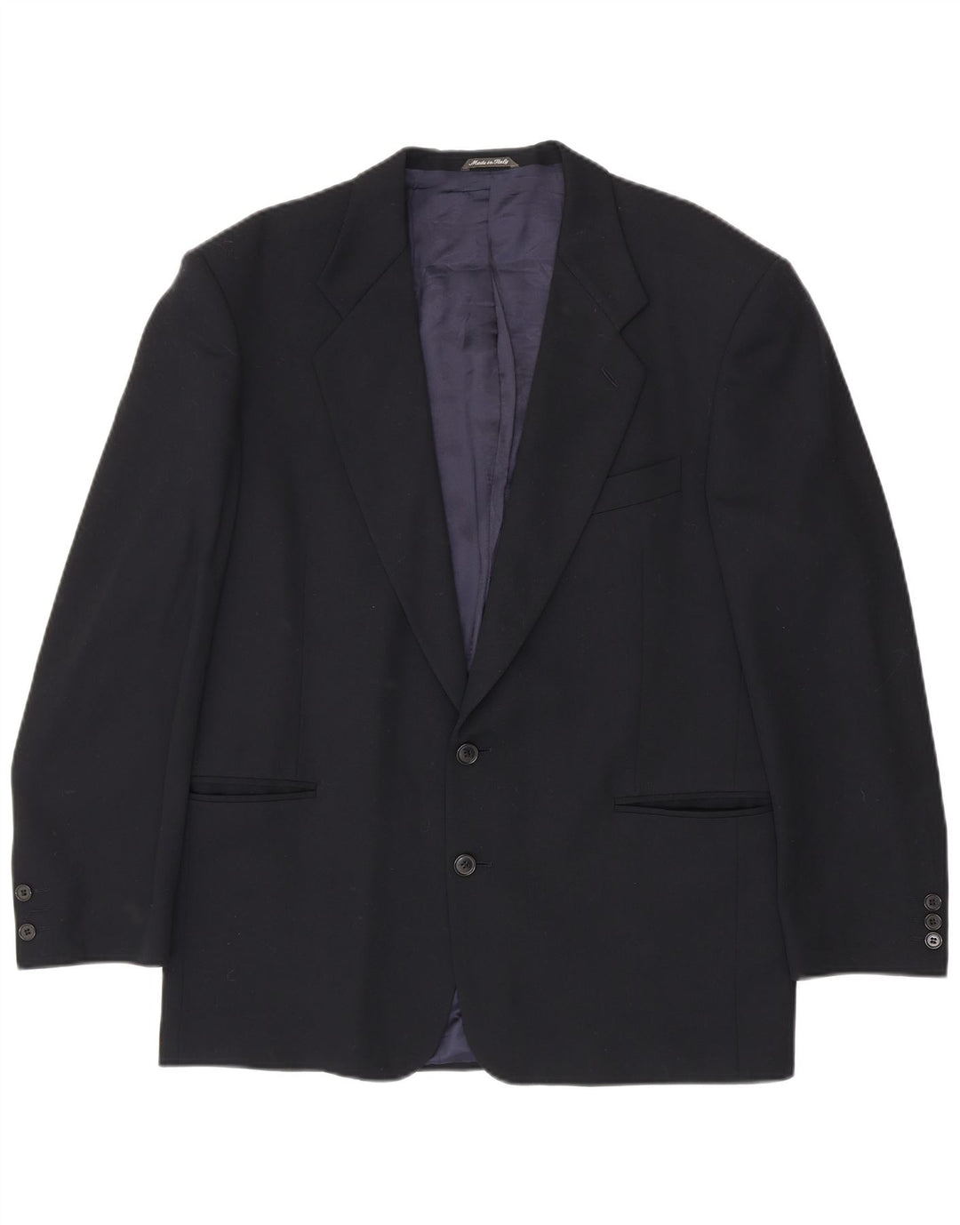 Ferre Mens 2 Button Blazer Jacket UK 38 Medium Navy Blue