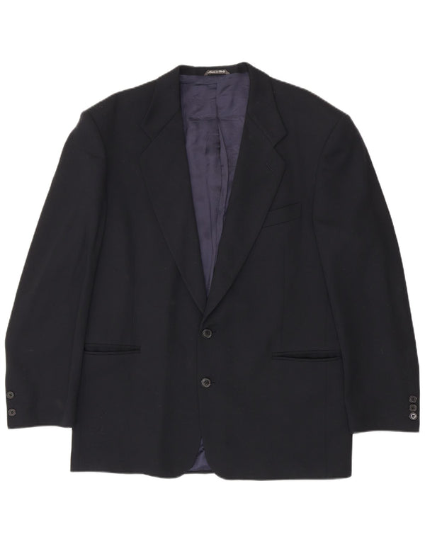 Ferre Mens 2 Button Blazer Jacket UK 38 Medium Navy Blue