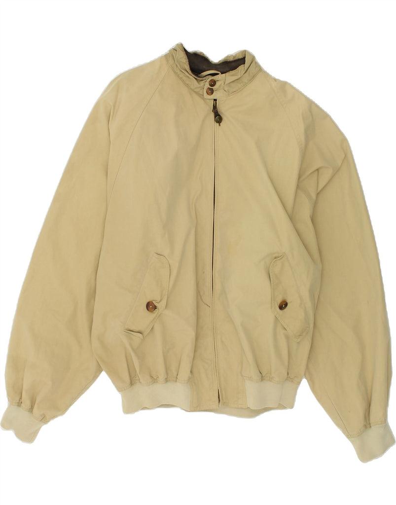 GANT Mens Loose Fit Bomber Jacket UK 42 XL Beige Cotton Vintage Gant and Second-Hand Gant from Messina Hembry 