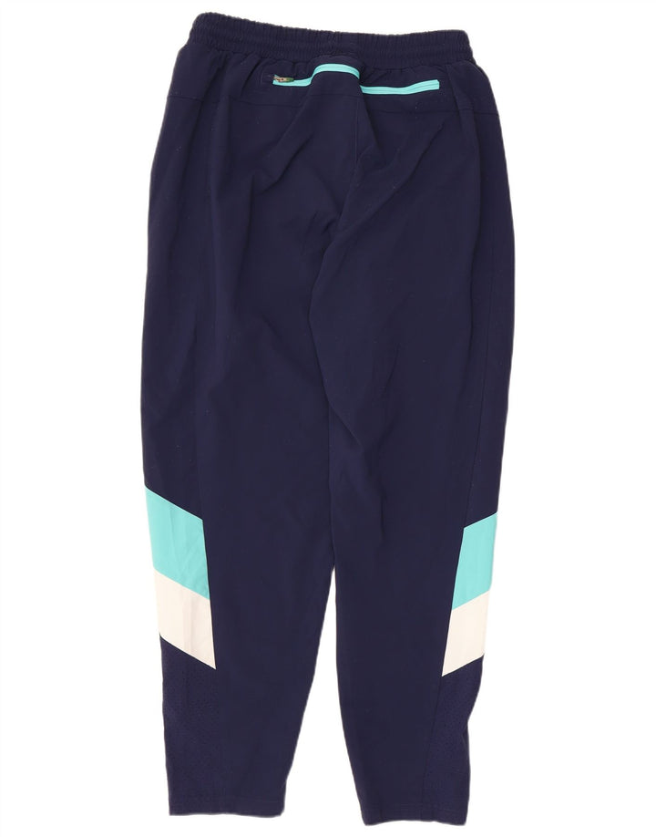 Puma Mens Tracksuit Trousers Large Navy Blue Colourblock Polyester