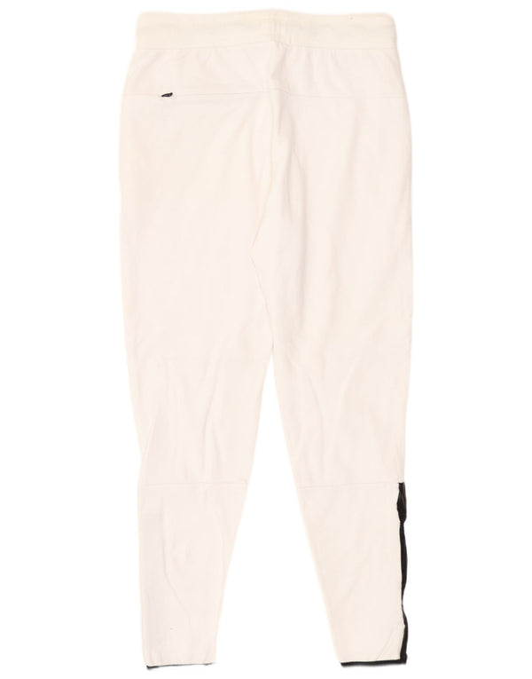 Zara Mens Tracksuit Trousers Medium White Colourblock Cotton