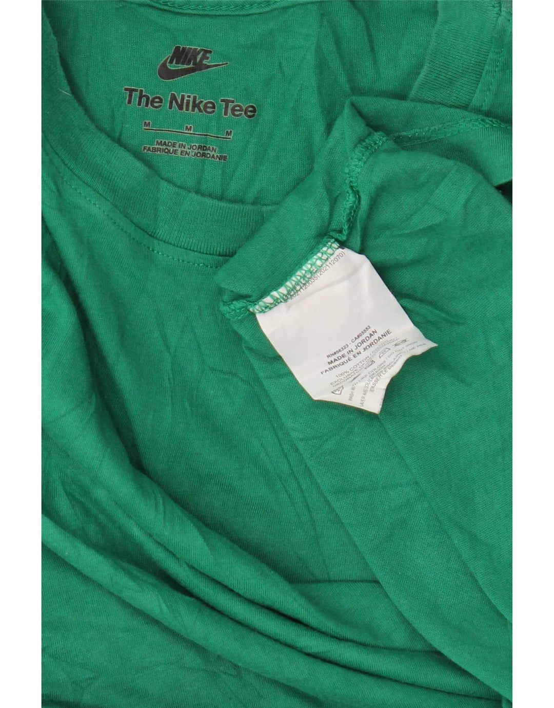 Nike Mens T-Shirt Top Medium Green Cotton