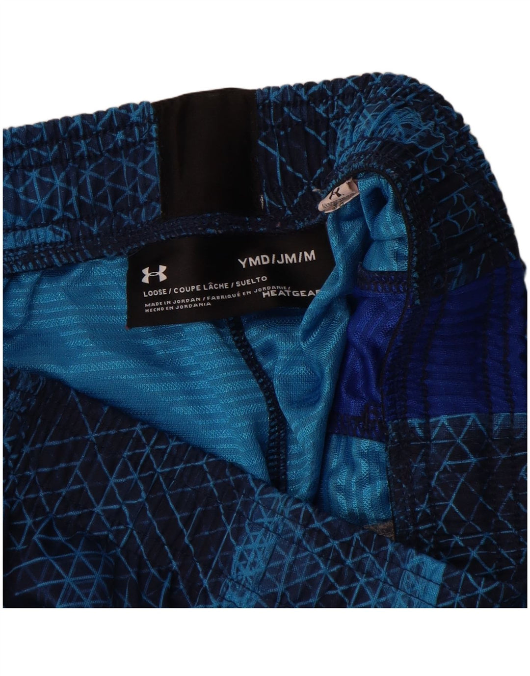 Under Armour Boys Heat Gear Sport Shorts 9-10 Years Medium Blue Colourblock