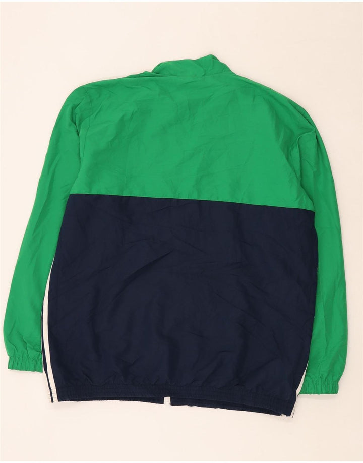 ADIDAS Mens Climalite Graphic Tracksuit Top Jacket XL Green Colourblock