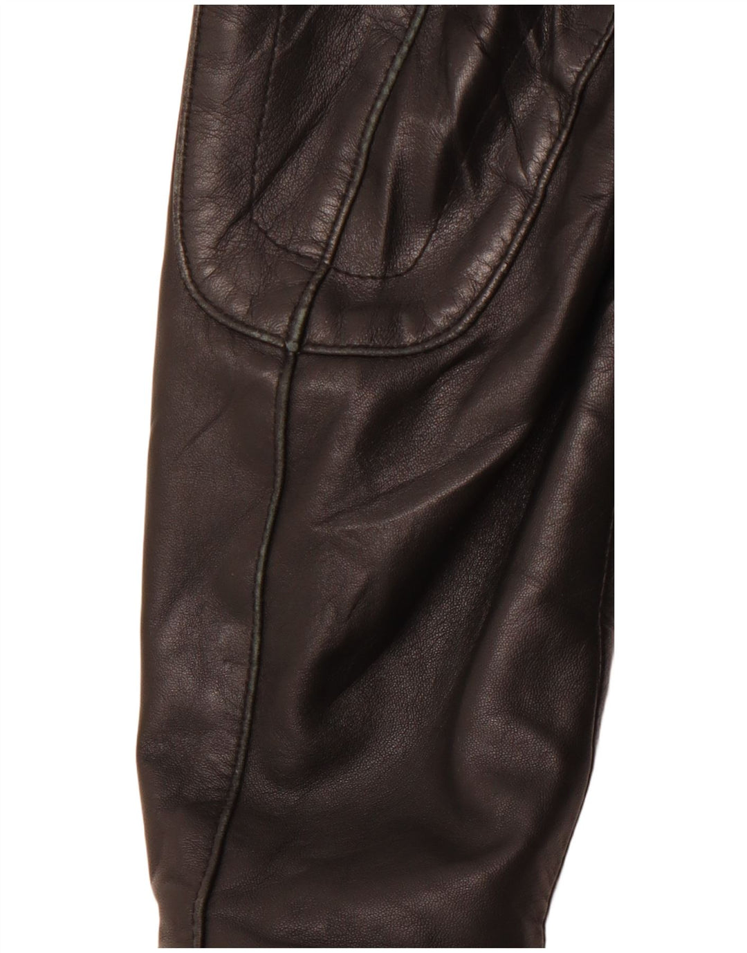 VINTAGE Mens Leather Racer Jacket IT 54 2XL Black Leather