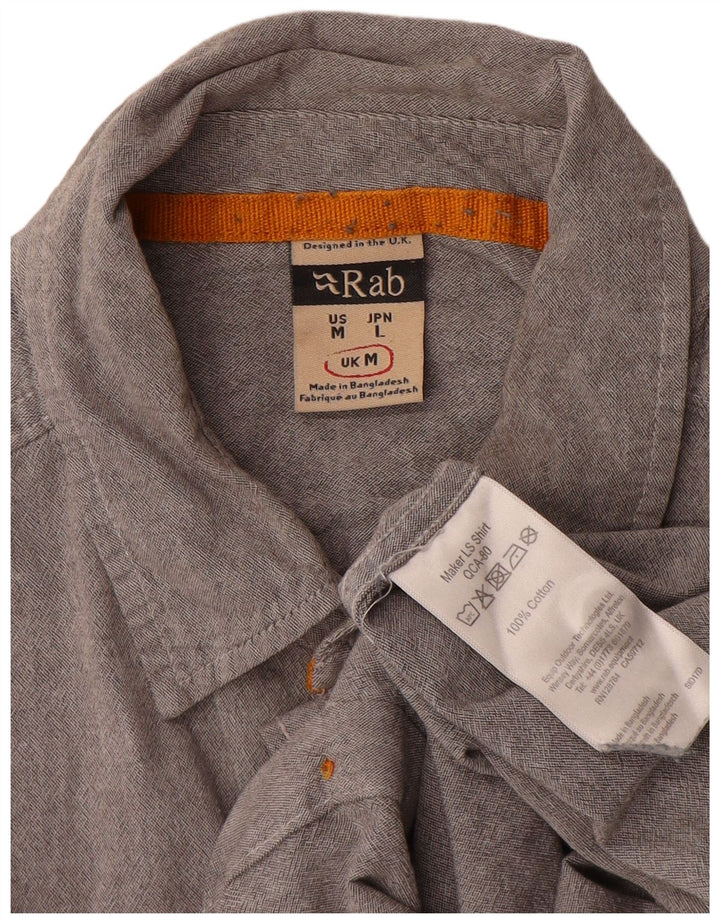 RAB Mens Shirt Medium Grey Cotton