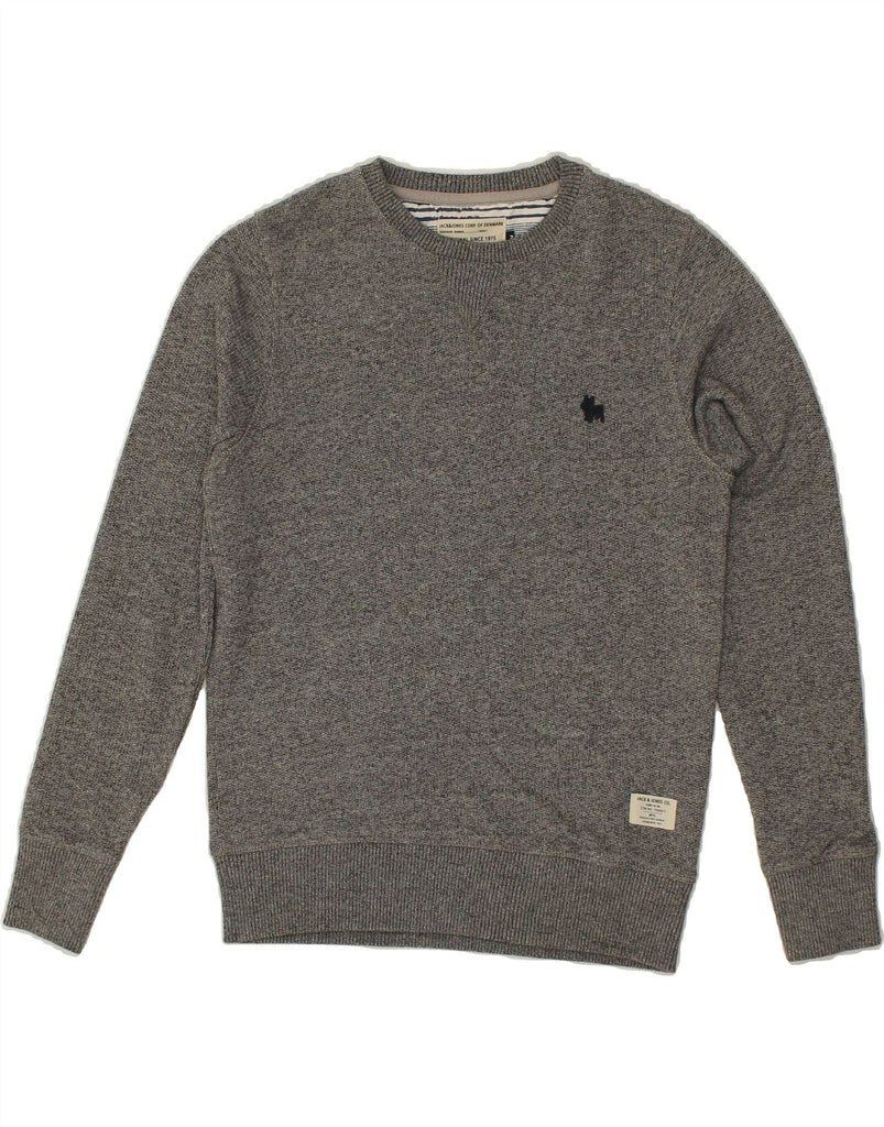 JACK & JONES Mens Sweatshirt Jumper Medium Grey Cotton | Vintage Jack & Jones | Thrift | Second-Hand Jack & Jones | Used Clothing | Messina Hembry 