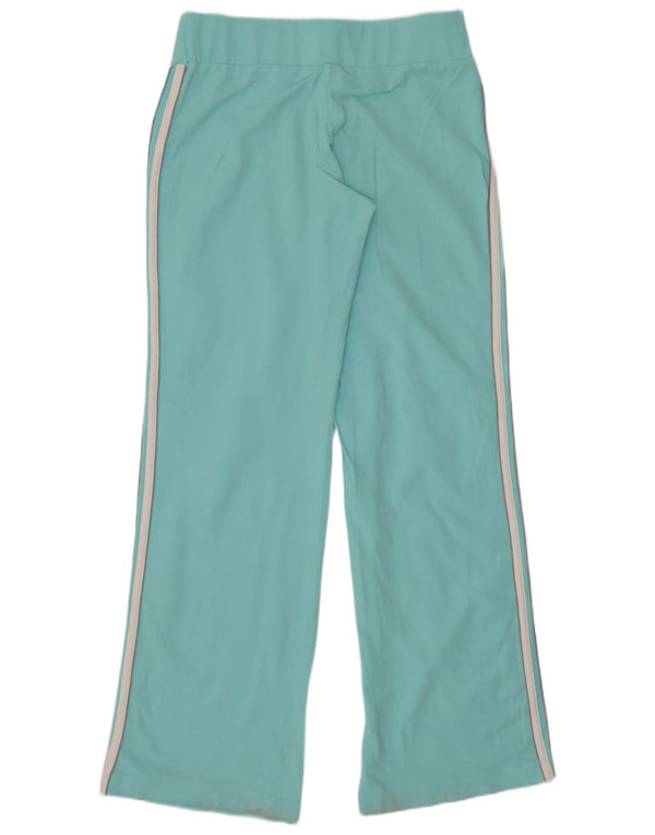 Adidas Womens Regular Tracksuit Trousers Medium Turquoise Cotton