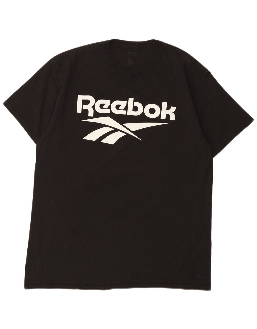 Reebok Mens Graphic T-Shirt Top Large Black