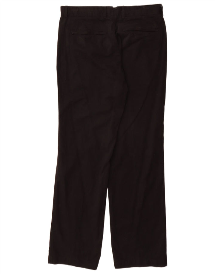 Marks & Spencer Mens Blue Harbour Straight Suit Trousers W32 L31 Black