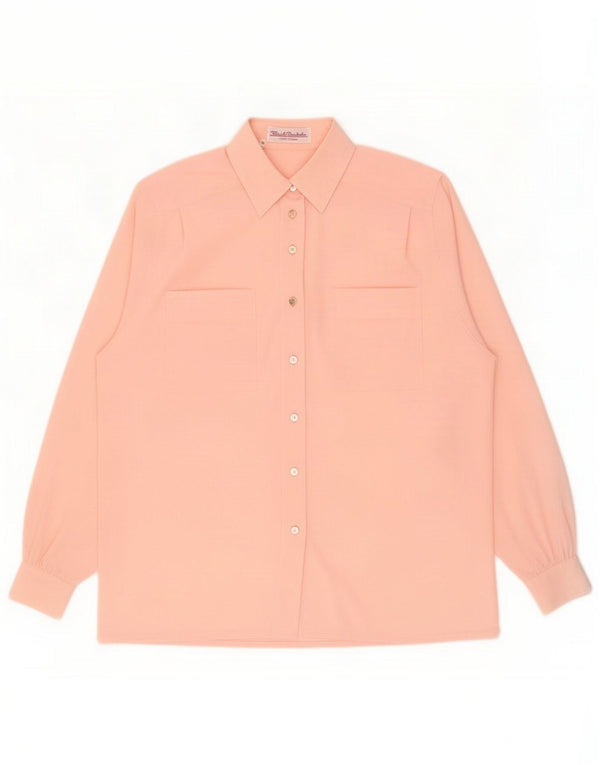 Renato Balestra Womens Oversized Shirt Blouse IT 42 Medium Pink Polyester