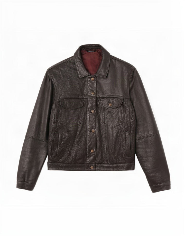 Vintage Mens Leather Jacket UK 38 Medium Black