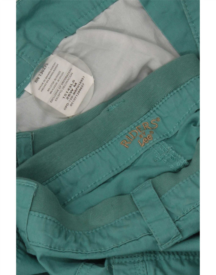 Lee Womens Riders Cargo Shorts US 26 5XL W46 Blue Cotton