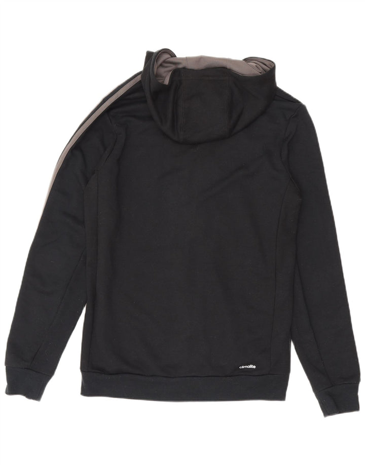 ADIDAS Mens Climalite Zip Hoodie Sweater Medium Black