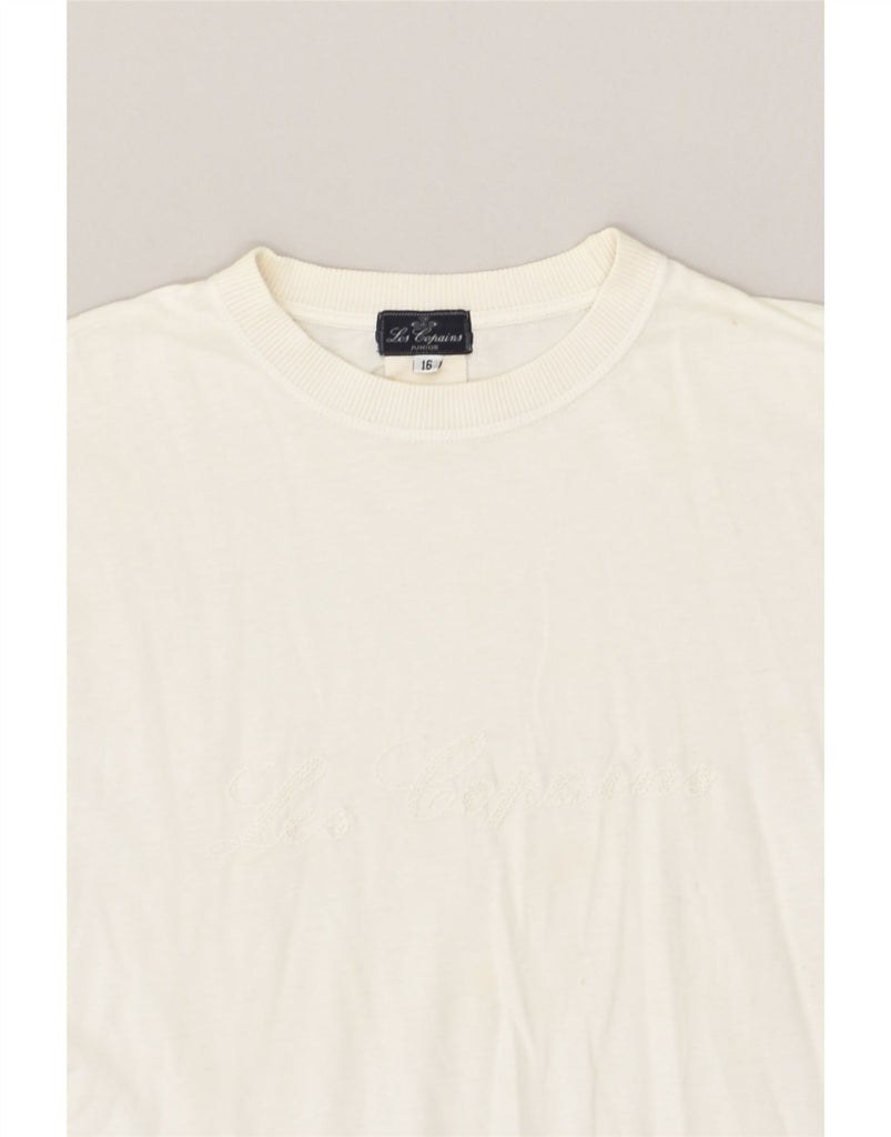 LES COPAINS Boys T-Shirt Top 15-16 Years Off White | Vintage Les Copains | Thrift | Second-Hand Les Copains | Used Clothing | Messina Hembry 