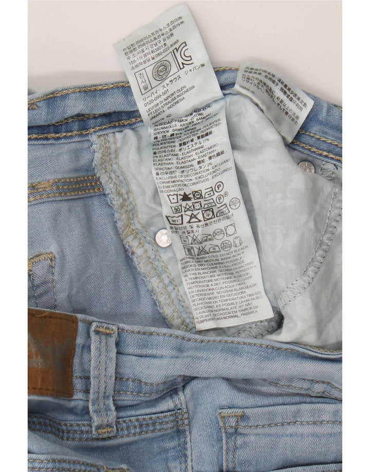 Levi's Womens 529 Curvy Bootcut Jeans W32 L32 Blue Cotton