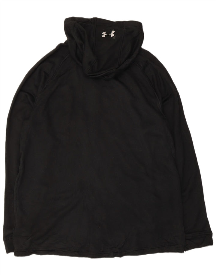Under Armour Mens Zip Hoodie Sweater XL Black Polyester