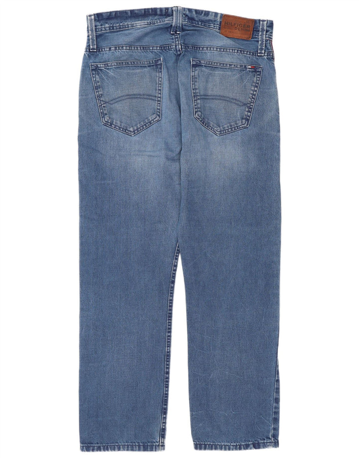 Tommy Hilfiger Mens Straight Jeans W32 L30 Blue Cotton