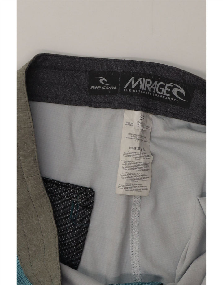 Rip Curl Mens Mirage Swimming Shorts Large  Blue Polyester
