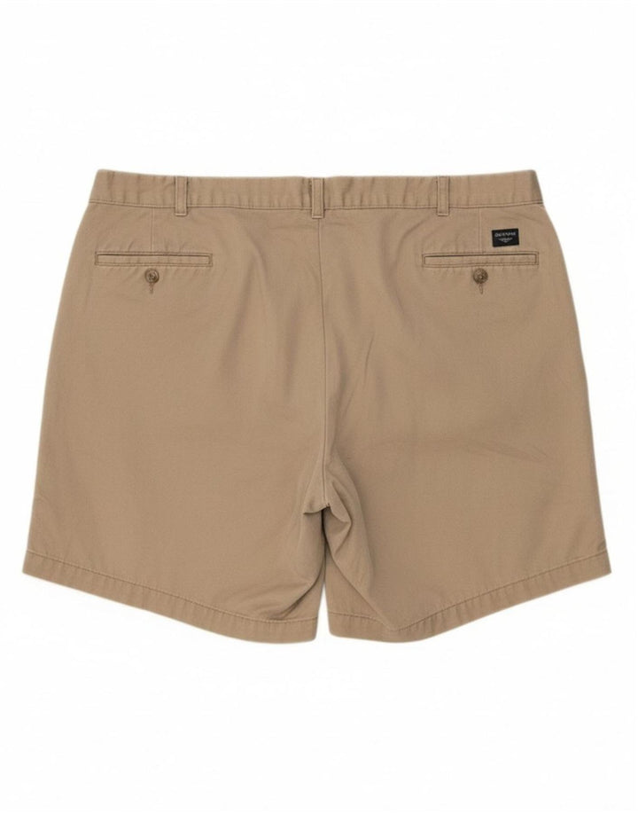 DOCKERS Mens Chino Shorts W42 2XL Beige Cotton