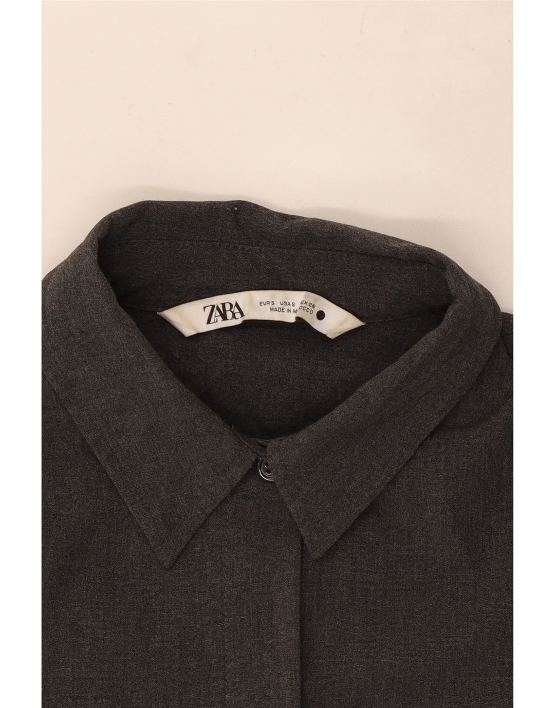 Zara Womens Loose Fit Shirt UK 10 Small Grey