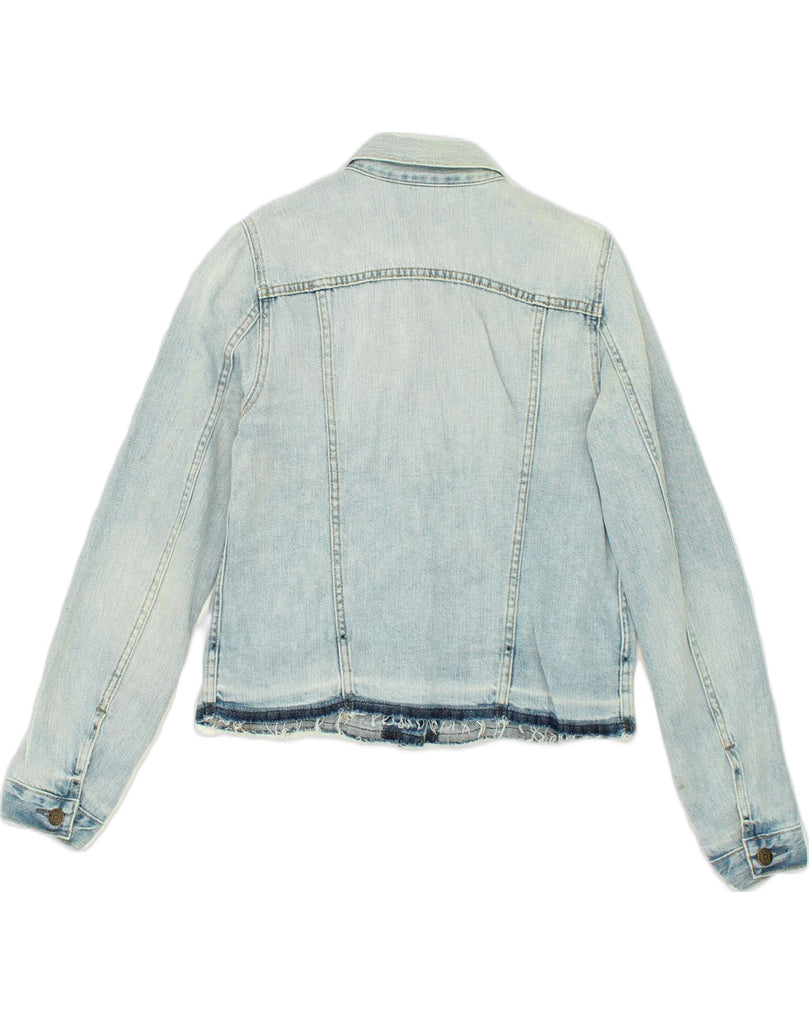 GAP Womens Denim Jacket UK 10 Small Blue Cotton | Vintage Gap | Thrift | Second-Hand Gap | Used Clothing | Messina Hembry 