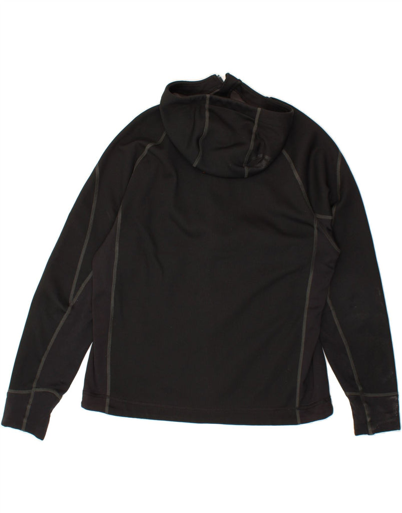 MAMMUT Womens Graphic Zip Hoodie Sweater UK 18 XL Black Vintage Mammut and Second-Hand Mammut from Messina Hembry 