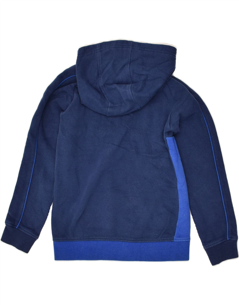 UMBRO Boys Zip Hoodie Sweater 8-9 Years Medium  Navy Blue Colourblock | Vintage Umbro | Thrift | Second-Hand Umbro | Used Clothing | Messina Hembry 