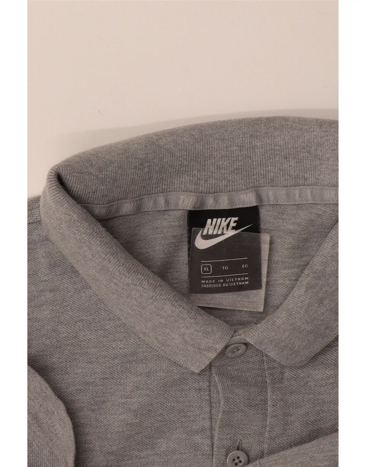 Nike Mens Polo Shirt XL Grey Flecked