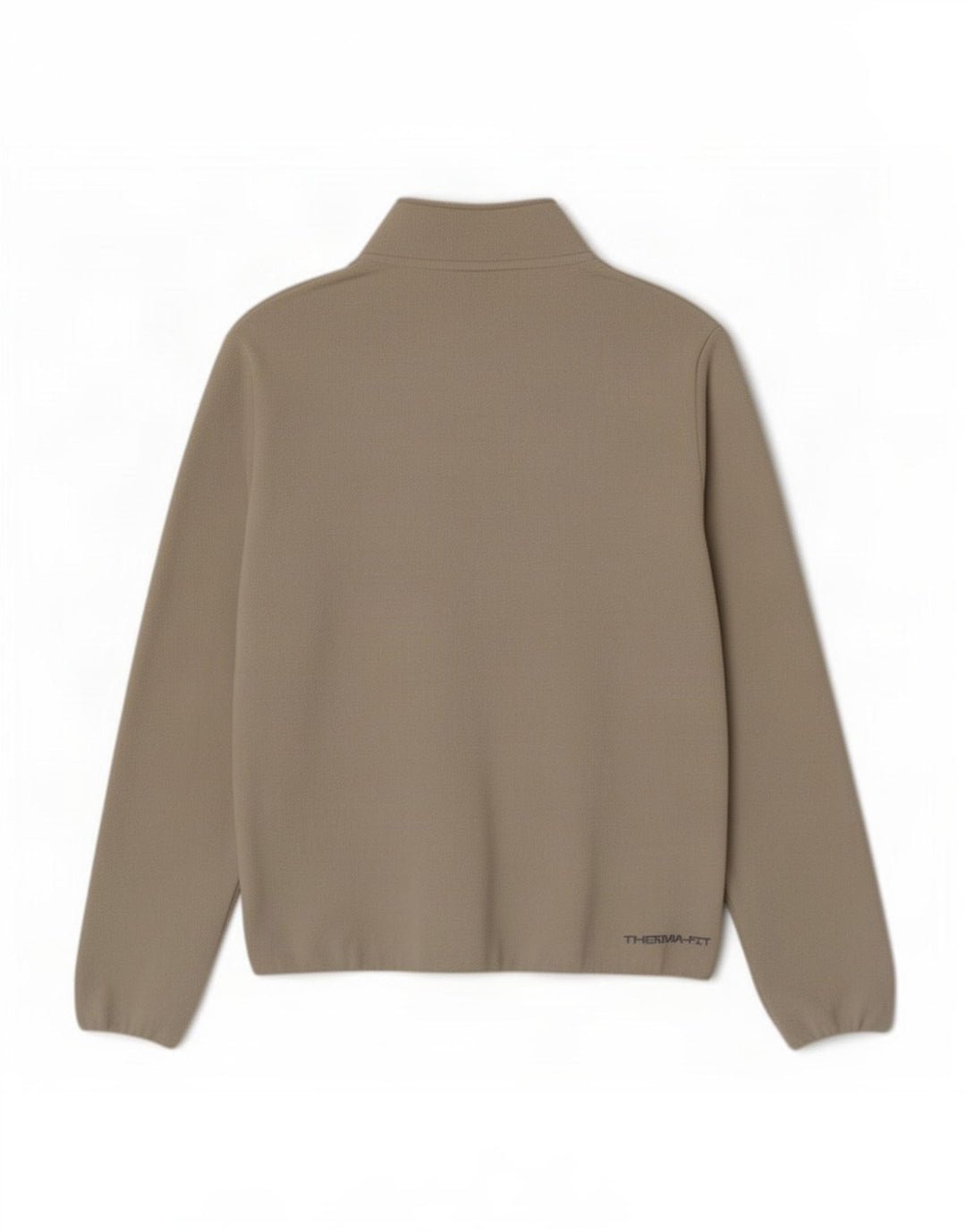 Nike Mens Therma-Fit Zip Neck Fleece Jumper Medium Beige Polyester