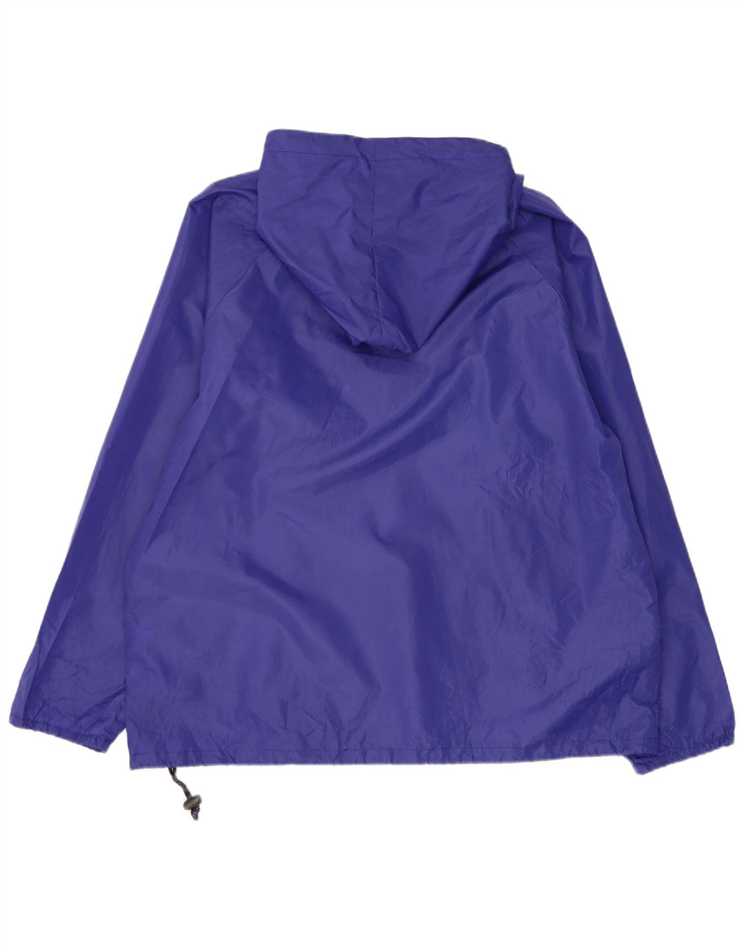 Vintage Mens Hooded Pullover Rain Jacket UK 40 Large Purple Polyester