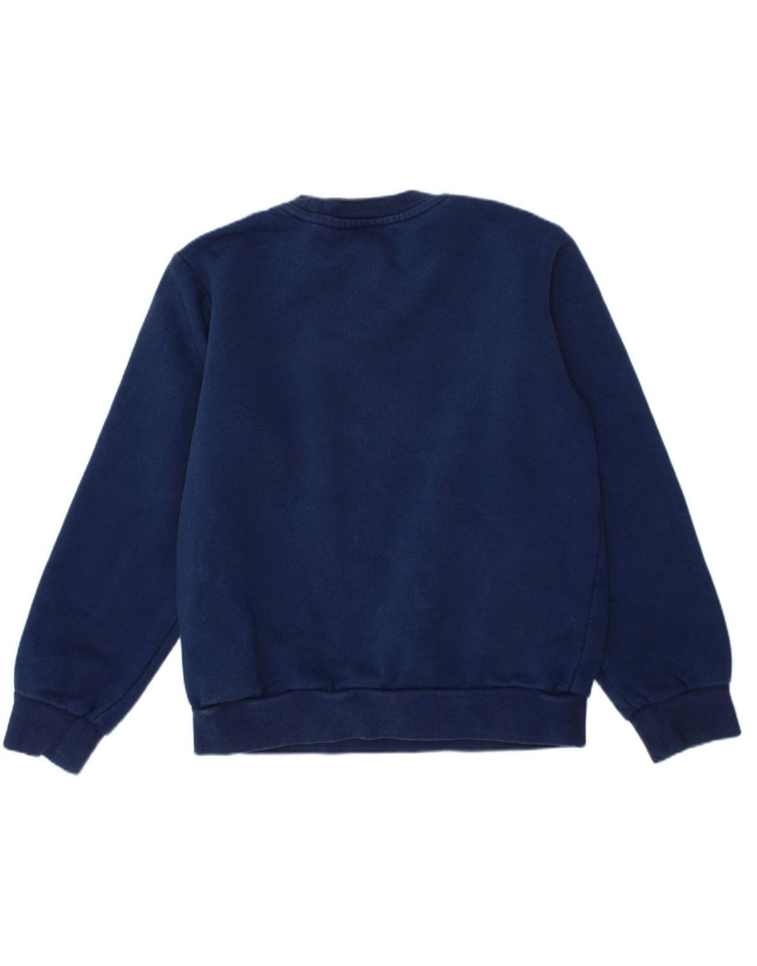 ADIDAS Boys Graphic Sweatshirt Jumper 7-8 Years Navy Blue Cotton