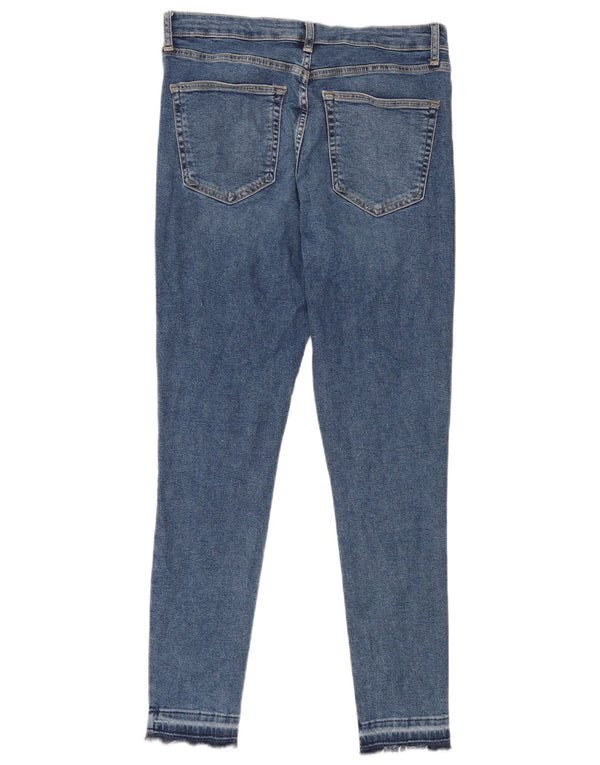 Topshop Womens Jamie Skinny Jeans W32 L27 Blue Cotton