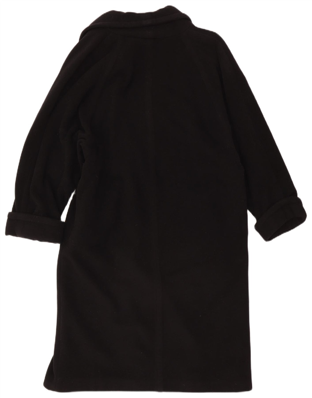 Vintage Womens Double Breasted Coat IT 48 XL Black
