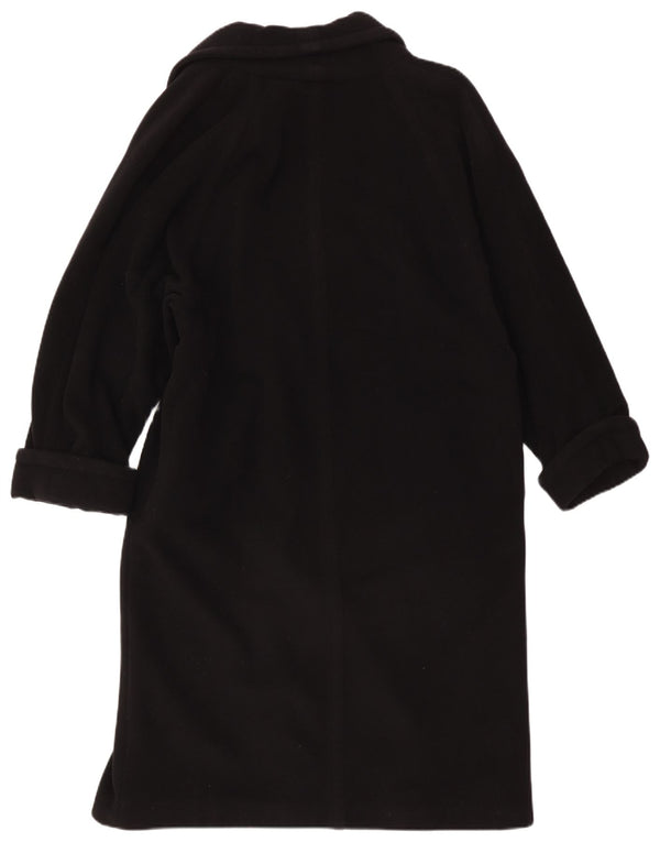 Vintage Womens Double Breasted Coat IT 48 XL Black