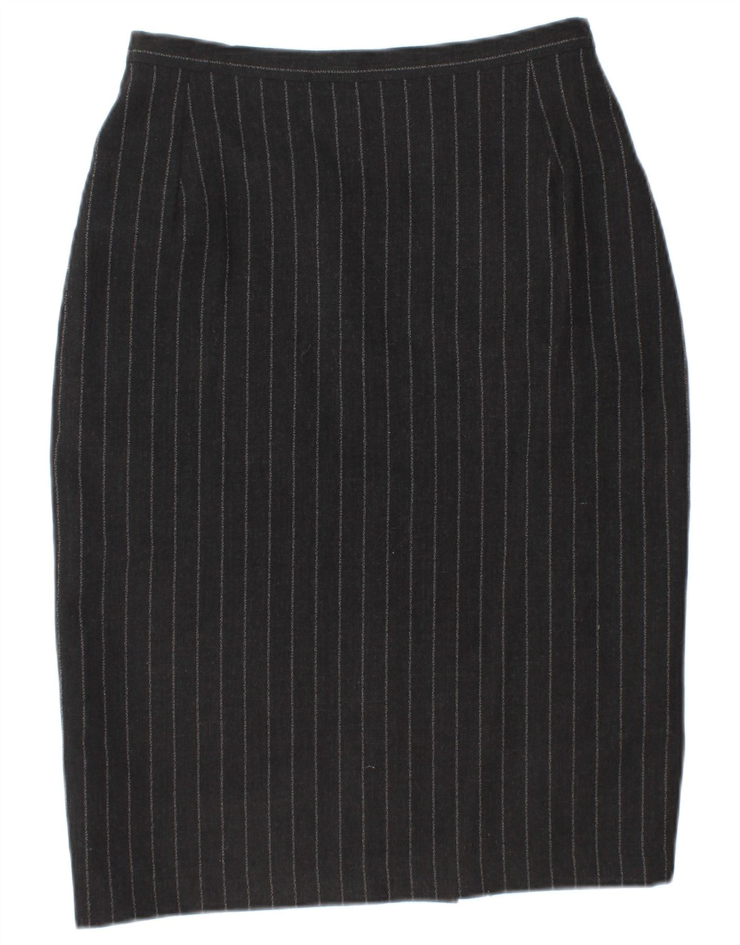 LOUISE KENNEDY Womens Pencil Skirt EU 38 Medium W28  Black Pinstripe Wool
