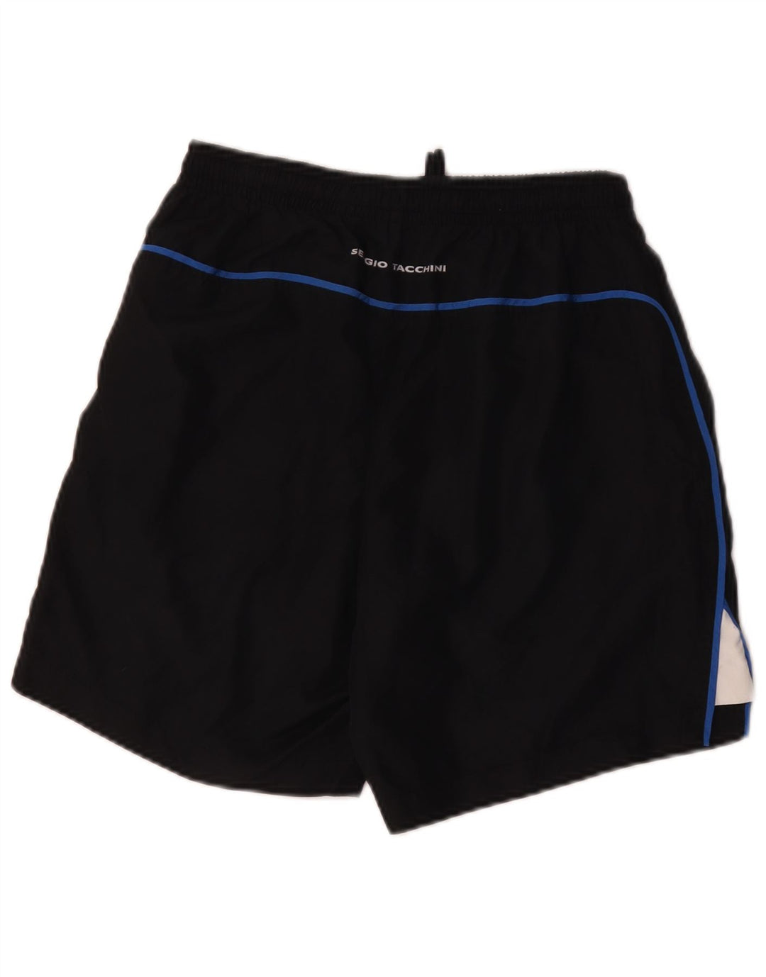 Sergio Tacchini Mens Sport Shorts Medium  Black Colourblock Polyester