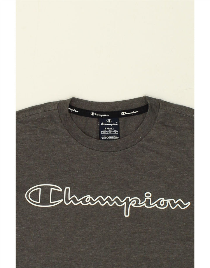 CHAMPION Mens Graphic T-Shirt Top Small Grey Cotton Vintage Champion and Second-Hand Champion from Messina Hembry 