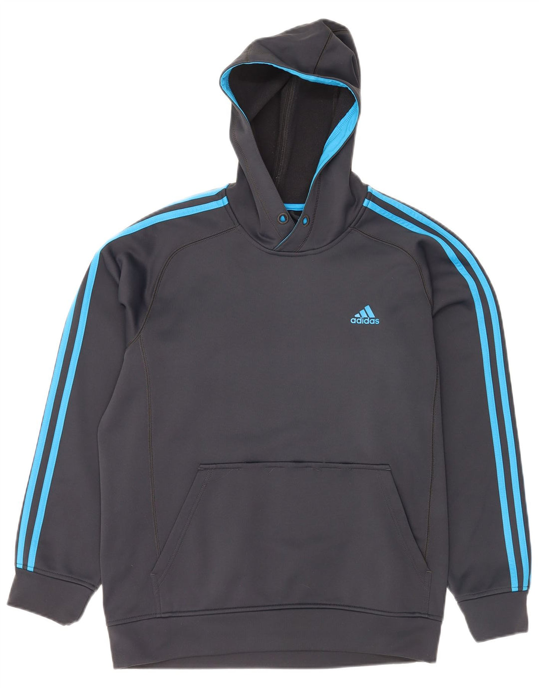 Adidas Mens Climawarm Hoodie Jumper Medium Grey Polyester