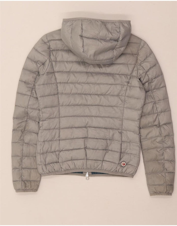 Colmar Womens Hooded Padded Jacket IT 38 2XS Grey