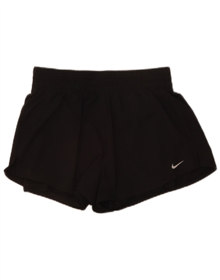 Nike Womens Dri Fit Sport Shorts UK 12 Medium Black Polyester