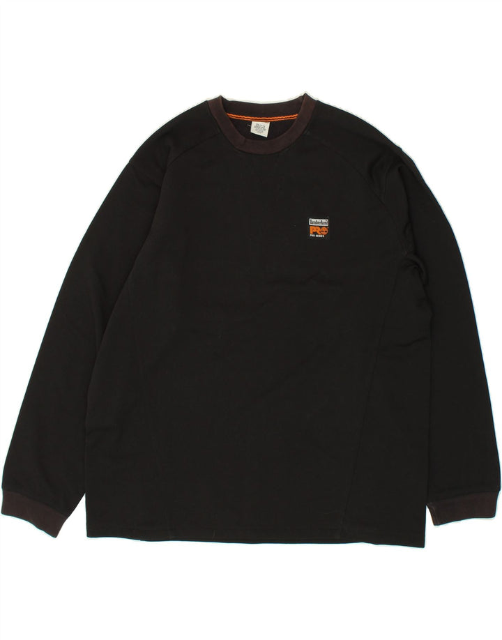 TIMBERLAND Mens Tall Graphic Sweatshirt Jumper 2XL Black Cotton