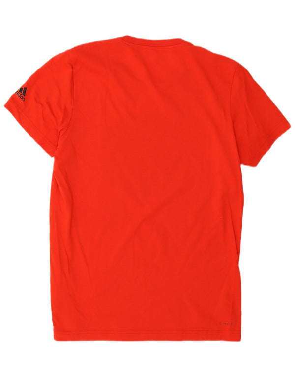 Adidas Mens Graphic T-Shirt Top Medium Red Cotton