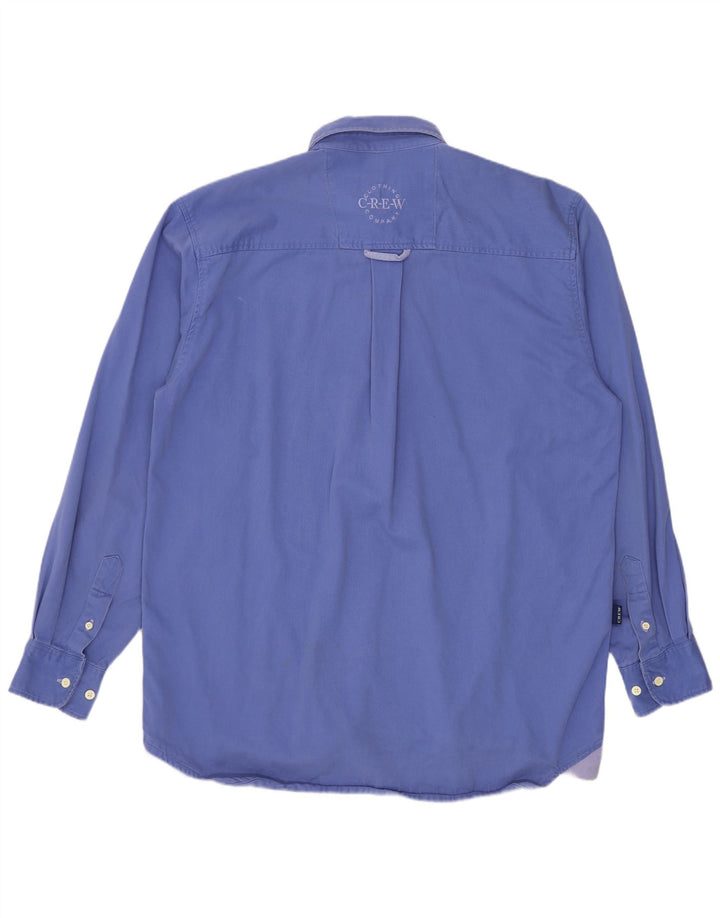 Crew Clothing Mens Pullover Shirt Medium Blue Cotton